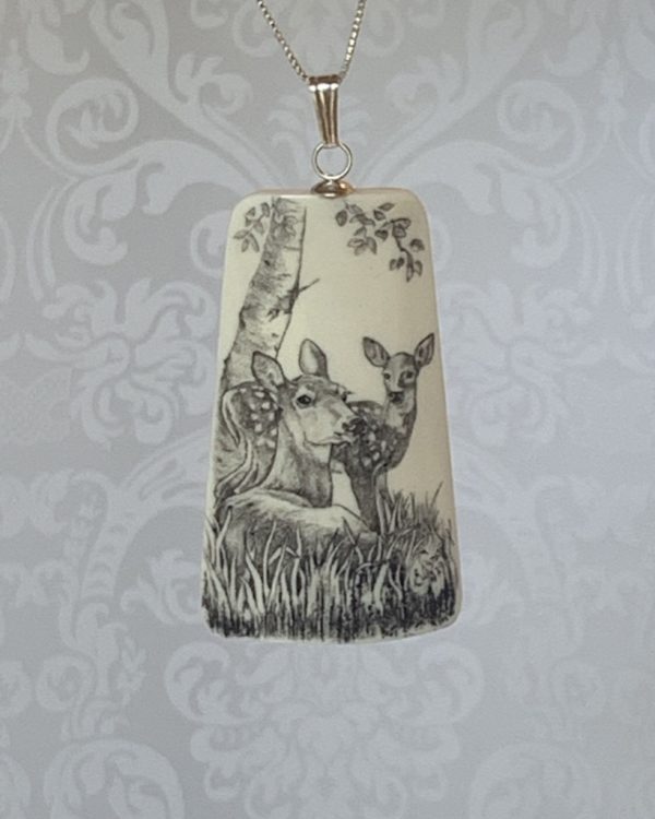 MOTHER DEER AND BABY