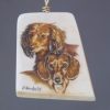 Beagle dog scrimshaw