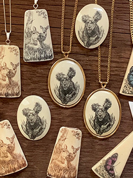 Scrimshaw Images- Reproduction Jewelry