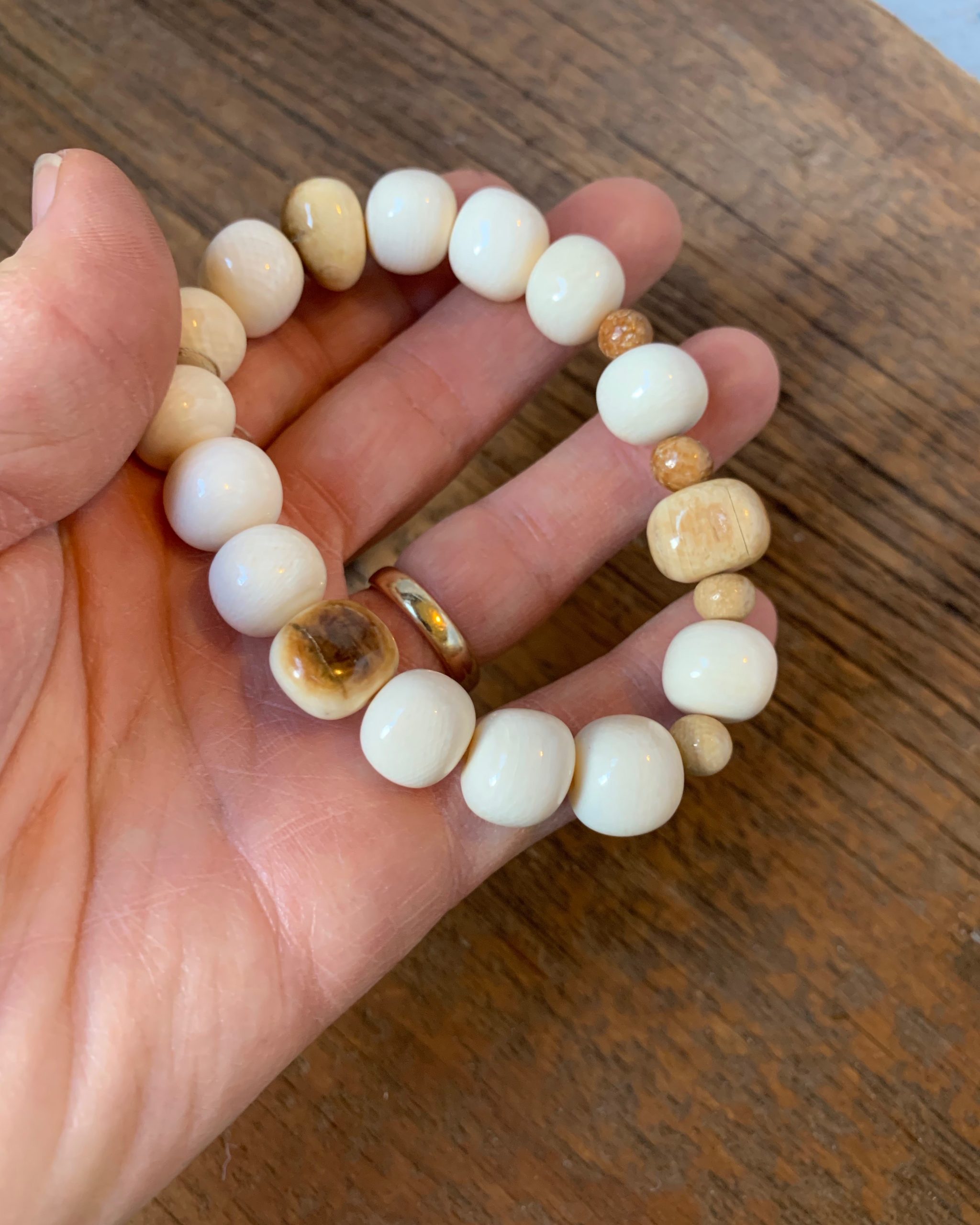 dark beaded bracelet