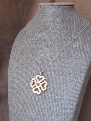 Hearts carved ivory valentines