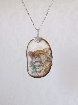 Leopard scrimshaw