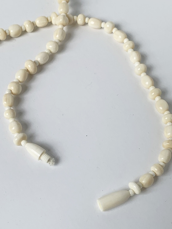 Mammoth ivory beads and clasp