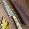 DMP hand made knife with scrimshaw