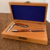 small folding knife with matching pen, gift boxed