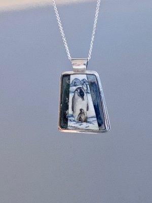 Emperor Penguin with Chick